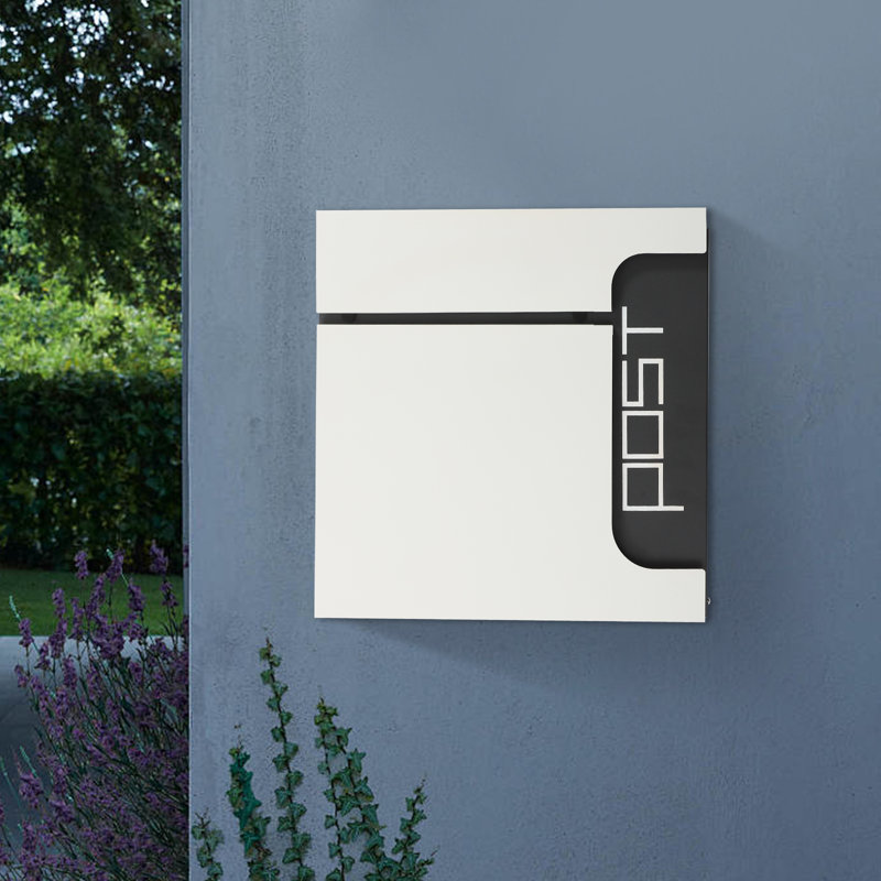 Boîte aux lettres murale verrouillable, Blanc