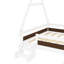 Lit plateforme double avec escalier, lit simple en bois massif-2058031023-2058031022