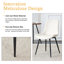 Chaise de salle à manger rembourrée avec pieds en acier au carbone (ensemble de 6)-124568715-124568718