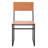 Rowayda 18'' H Leather Upholstered Metal Armchair-846916026