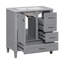 Meuble-lavabo 30 po avec lavabo, 3 tiroirs et porte à fermeture douce Urso, structure en bois massif Urso-640899787