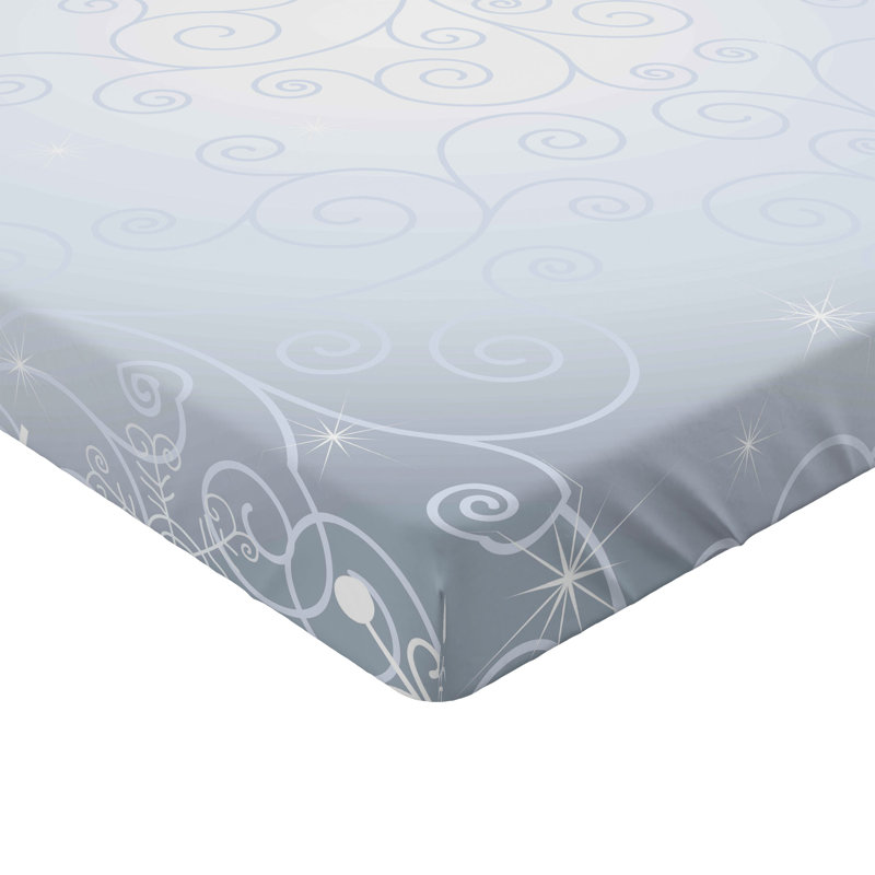 Drap-housse orange Ambesonne, Bleu pâle / floral noix de coco / dégradé, Drap-housse pour lit simple TG