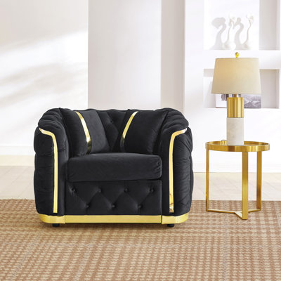 Canapé Chesterfield 40,6 pouces Mid Century
