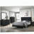 Black and Gold 2-Drawer Rectangular Nightstand-1680929029