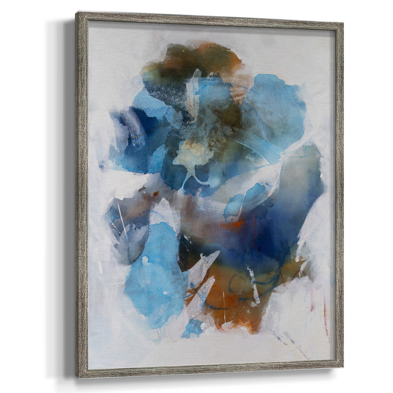 «Misty Blue II», reproduction encadrée - bois massif, H 11 po x l 9 po