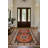 Jazeera Collection Digital Print Cotton-Polyester Orange Floral Rug-18048199
