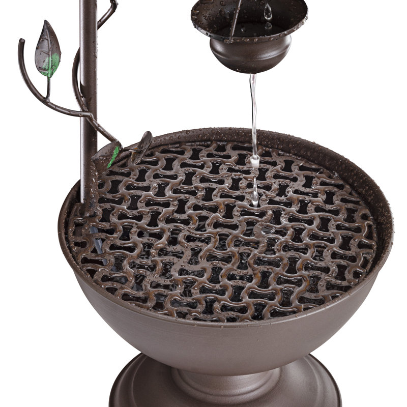 Outdoor Metal Sculptural Fountain