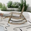 Chaise berçante d'extérieur en bois Deboraha