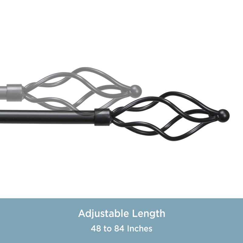 Andover Eggbeater 5/8" Black Adjustable 0.625'', 48" - 84"