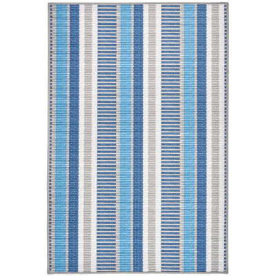 Tapis bleu / gris Always Greener