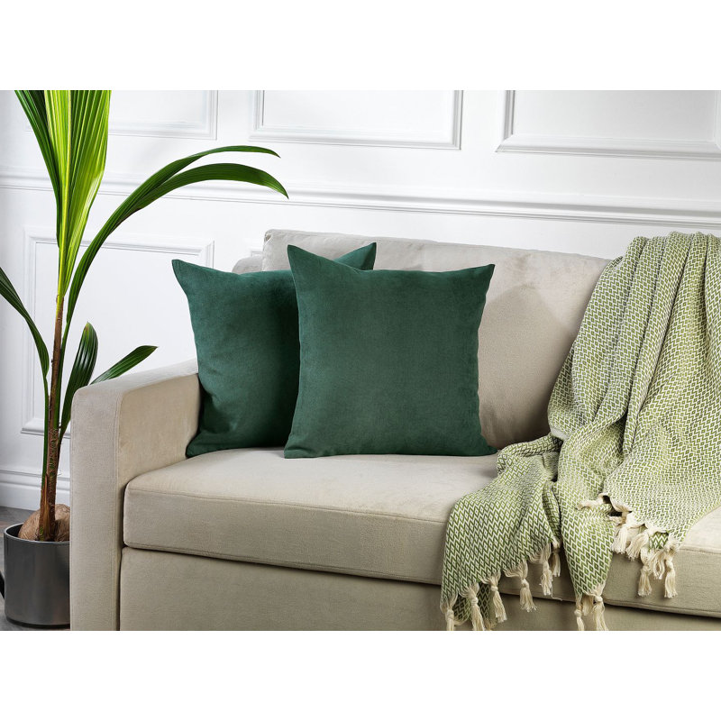 Indoor / Outdoor Square Scatter Cushion Cover, 60 x 60cm, Dark green