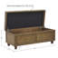 Banc de rangement pour chaussures 2 paires