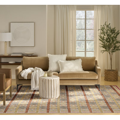 Alisah Geometric Machine Made Area Rug