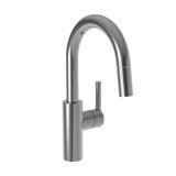 East Linear Single Handle Pull Down Bar Faucet
