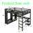 Bunk Bed With Desk And Wardrobe, Space-Saving Loft Bed With Storage, Sturdy Wood Frame, Full-Length Guardrails & Easy Assembly For Small Rooms-1564523397