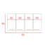Armoire murale 120, quatre portes, deux armoires, deux tablettes - blanc-40980102