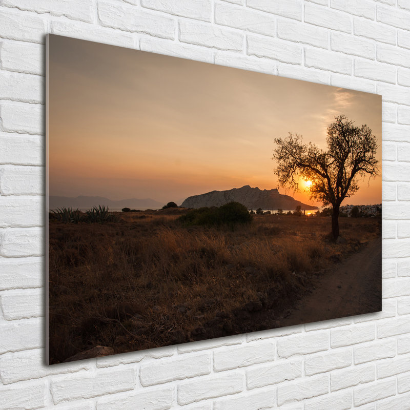 Sunset - Print, Glass, 70cm H x 100cm W x 4cm D