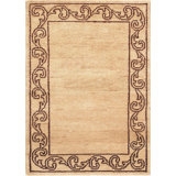Canvello Transitional Modern Hand-Knotted Lamb's Wool Area Rug- 4' X 5'10"