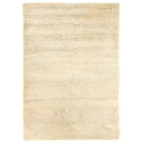 Sumo Shag Wool Area Rug in Ivory