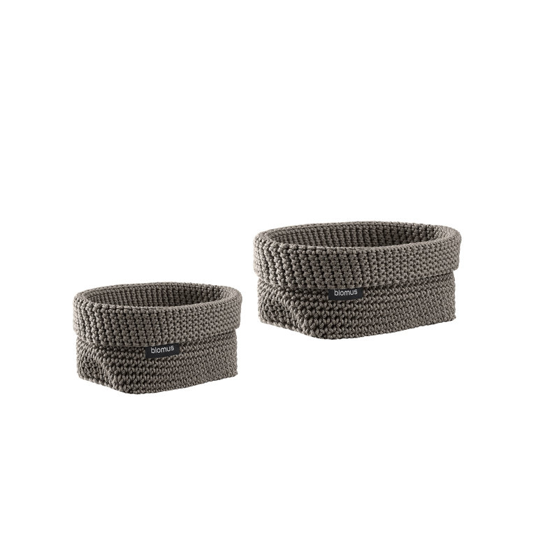 Ensemble de 2 paniers en tissu TELA, Champignons