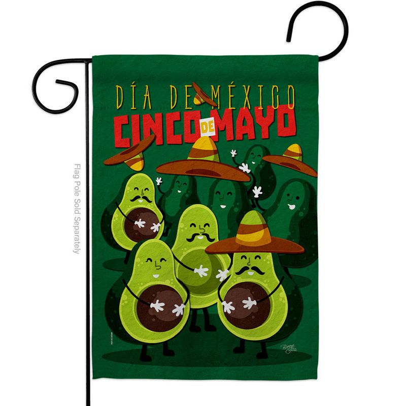 Drapeau de maison Avocado Fiesta Cinco De Mayo