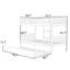 Lit superposé simple au-dessus de simple en bois avec lit gigogne et garde-corps Kelula-1713468077