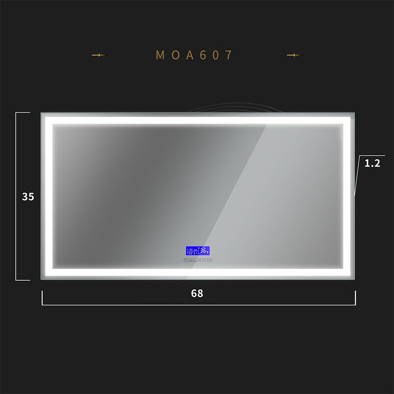 Miroir de salle de bain Kagome, 35 po x 68 po
