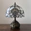 Lampe de table en verre coloré de style baroque lavande Simoniff Tiffany H 14 po x l 10 po-1681814617