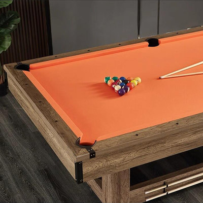 Minimalist Blue Marble 8'Pool Table