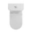 Une toilette en céramique allongée de 1,1 / 1,6 po, blanche, confortable et tendance