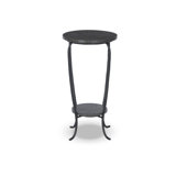 Nina End Table-Grey Italian Marble