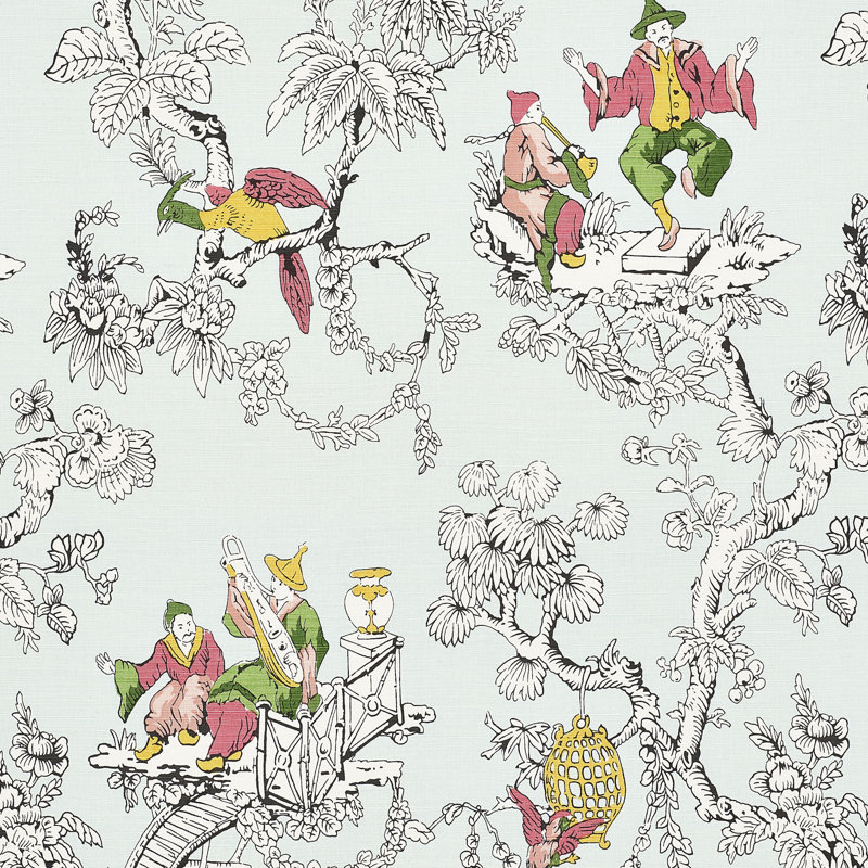 Tissu chinois moderne, Aigue-marine