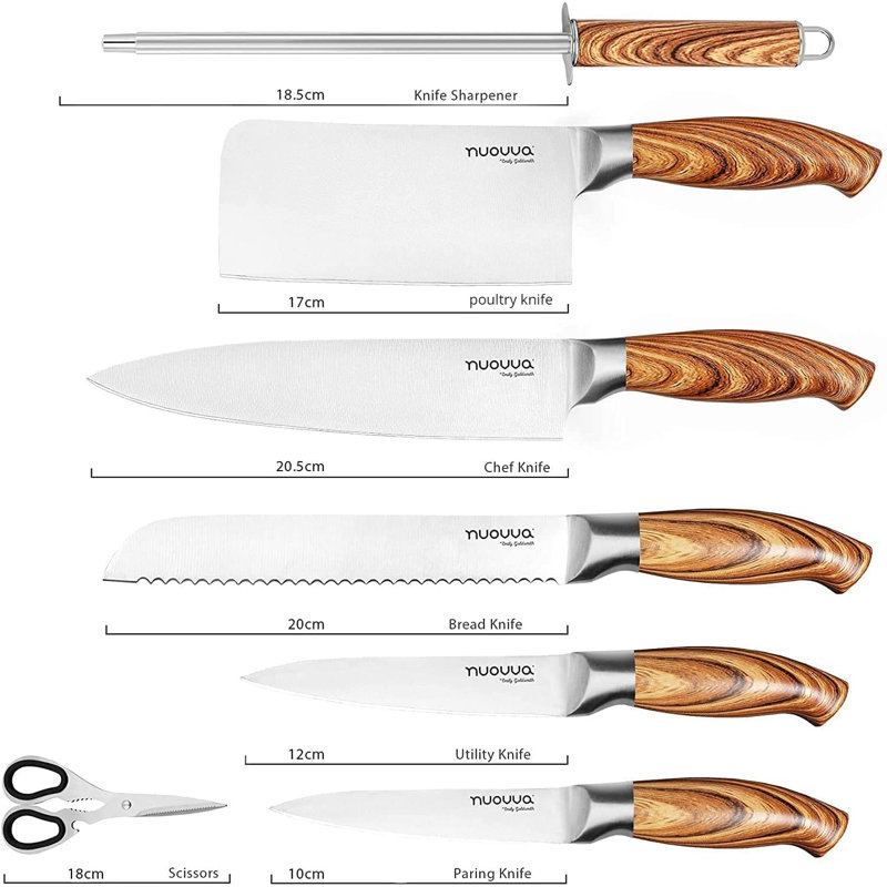 Artechworks 7 Piece Stainless Steel Assorted Knife Set