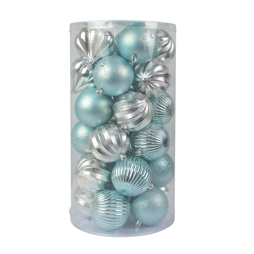 30 Piece Christmas Ball Ornament Set The Holiday Aisle®
