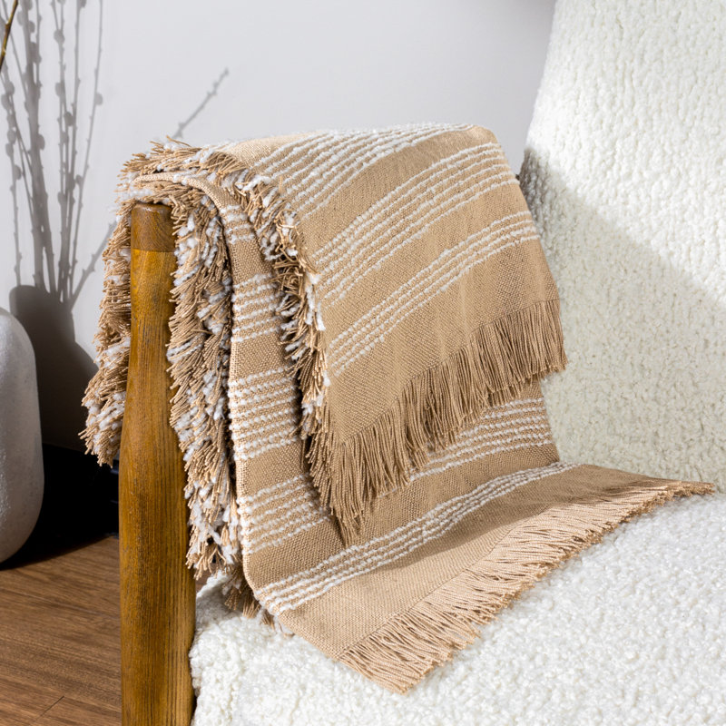 Chico Throw Blanket, Nougat