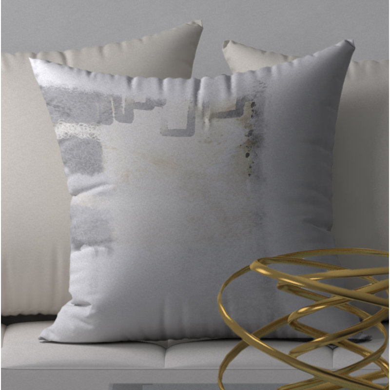 Abstract Throw Pillow, 24" H x 24" W