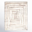 Tapis ivoire / beige en laine tissé à plat à la main Kass-489158741