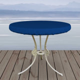 Heavy-Duty Multipurpose Round Patio Table Top Cover, Waterproof Outdoor UV-Resistant Table Cover