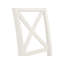 Batchelder Upholstered Cross Back Side Chair in Ivory
