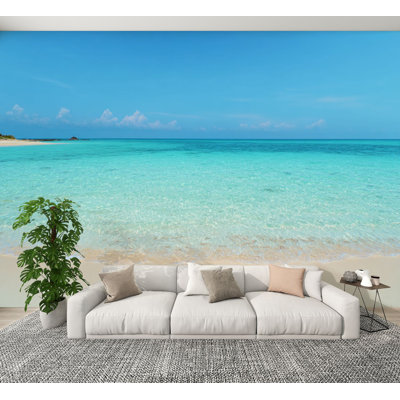 Peel and Stick Wallpaper clean white beach Wall Murals 100"H x 144"W Removable PVC Wall Paper Self-Adhesive Wall Paintings Art Decor for Kids Bedroom Living Room Nursery Office