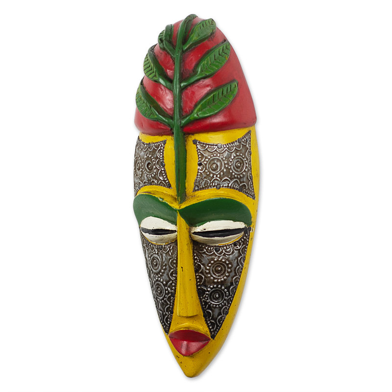 Décoration murale Elike masque africain en bois