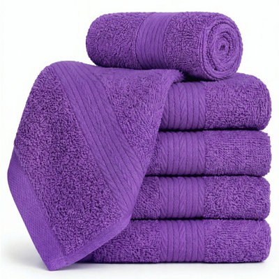 100% Cotton Washcloth 12 x 12 Inch Highly Absorbent 