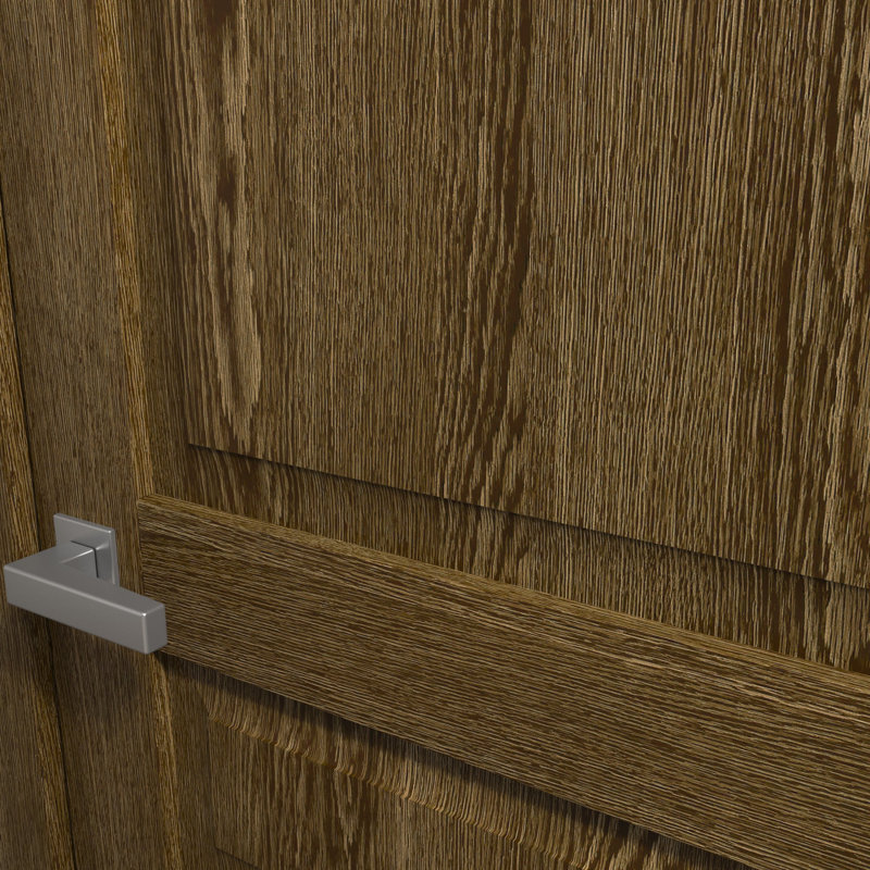 Classic Solid Pine Double Pocket Doors with Paneled Design