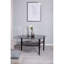 Glass Top Metal Base Dining Table