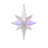 14.5" Winter Frost B/O Multi-Color LED Bethlehem Star Christmas Tree Topper