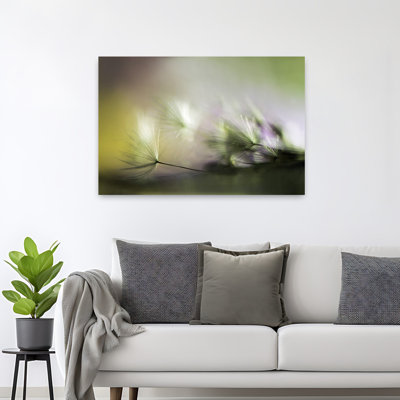 «Dreamy Dandelion Fluff Abstract Delicate Dreamy Dandelion Nature Spring», art mural