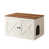Brun miel / blanc rustique