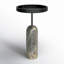 Saul Wood End Table, Green