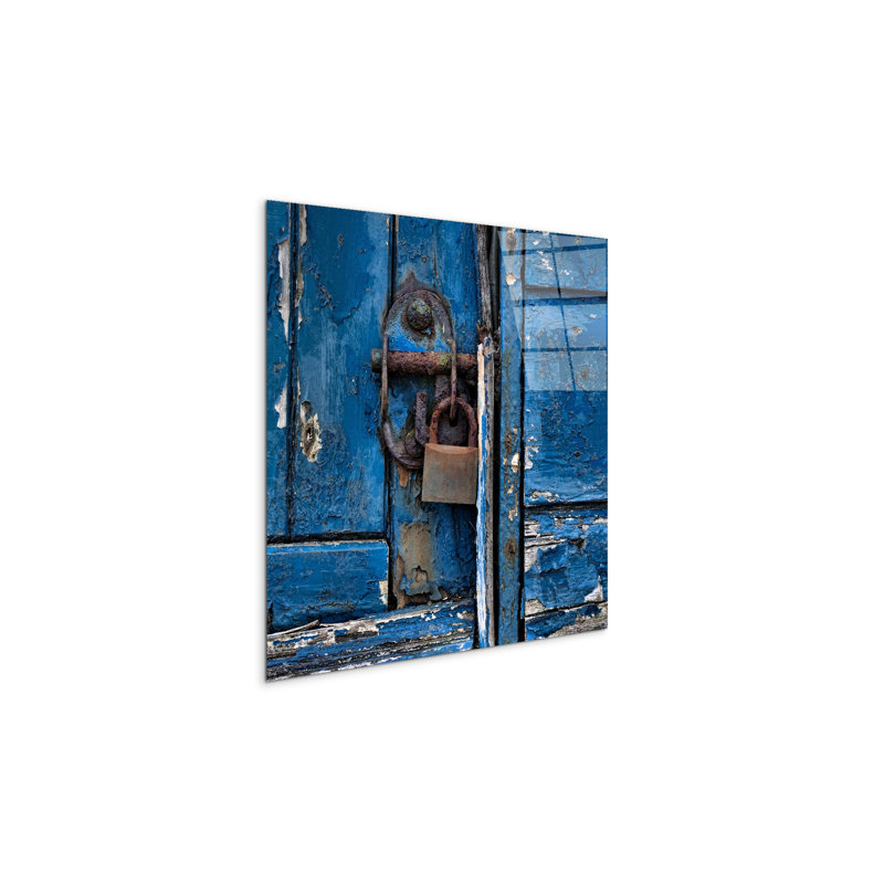 Door by Art Studio 58x58 Cm Frameless Panel Lightweight Ready to Hang, CrystalArt