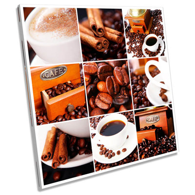Martigues Cafe Coffee Kitchen Collage - Wrapped Canvas Print